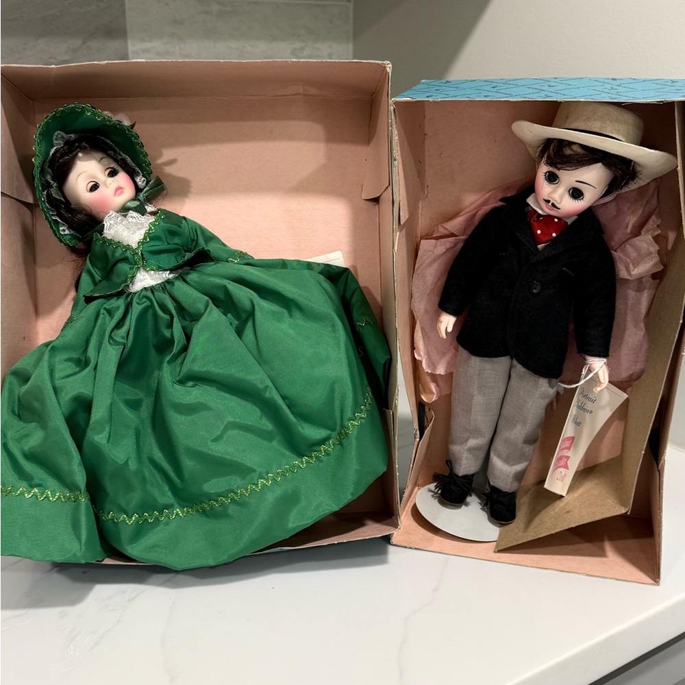 Madame Alexander Scarlett & Rhett dolls Gone with the Wind w/ Boxes! FLAW - Picture 4 of 14